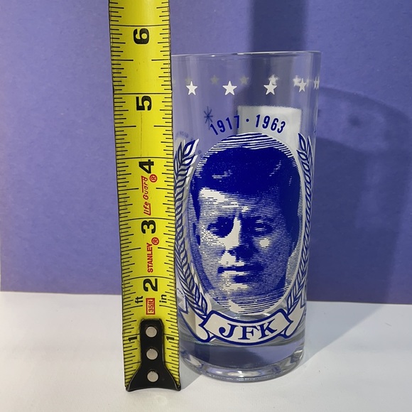 JFK Vintage Memorial Collectors Drinking Glass - Picture 8 of 8